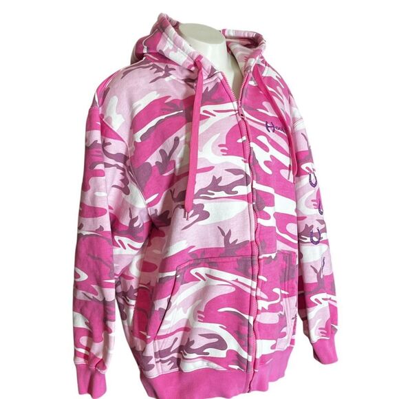 WTDTX Camouflage Equestrian Hoof Life “ Giddy Up” Full Zip Hoodie - Picture 3 of 10